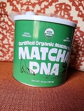 MATCHA DNA Certified Organic Matcha Green Tea Powder 16oz Tin Can