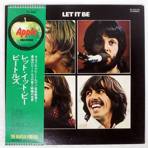 BEATLES LET IT BE APPLE AP80189 Japan OBI VINYL LP