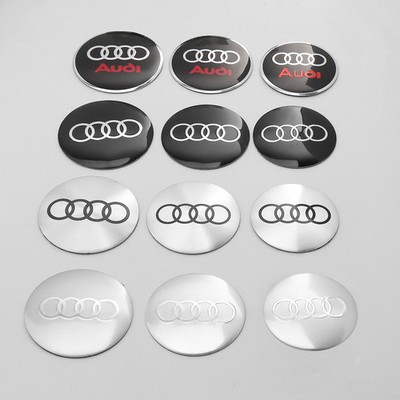 4er-Set Radnabenkappen-Embleme Aufkleber Audi SLine A1 A3 A4 A5 A6 A7 Q5 Q7 Q8