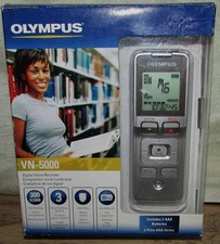 OLYMPUS VN-5000 HANDHELD DIGITAL VOICE RECORDER, NOS, NEW - OPENED BOX