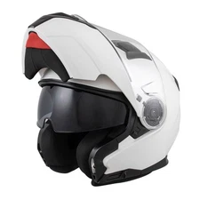 Zamp H776001M, FL-4 Helmet, Medium, Gloss White, ECE22.05/DOT Approved