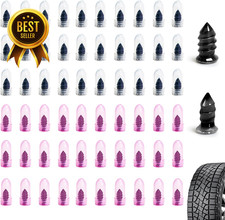 Tubeless Tire Repair Rubber Nails 60 Pc Self Tapping Plug Screw Repair