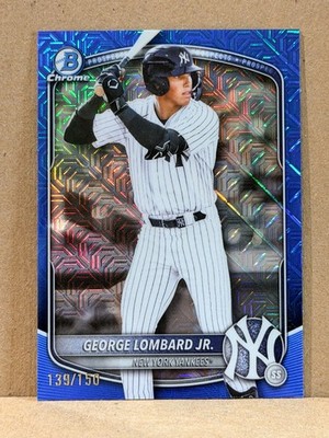 Topps 2025 Bowman Chrome George Lombard Jr. #BDC-43 Blue Mojo Refractor /150