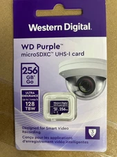 Western Digital WD Purple SC QD101 256GB Smart Video Surveillance microSDXC Card