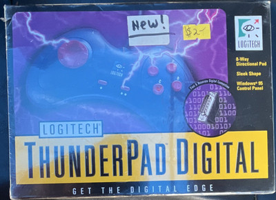Logitech ThunderPad Digital Wired PC Gamepad 8-Way D-Pad 5ft Blue/Red