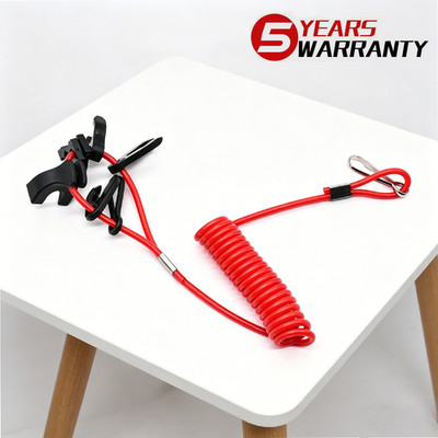 1PCS Boat Motor Kill Stop Switch Key Lanyard Tether Fits Yamaha Outboard Engines