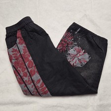 VTG 90s Y2K Patchwork Quilted Floral Genie Harem Boho Hippie Baloon Pants Sz L