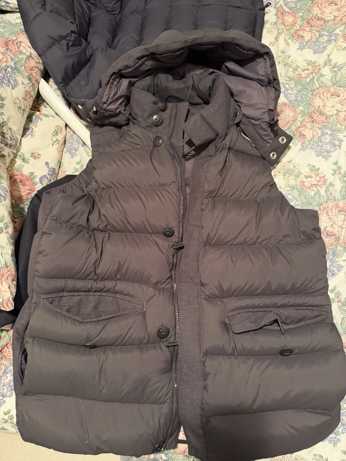 porsche design men's clothing L Vest Removable Hood. Rare Item In Good Condition - product detail image 1