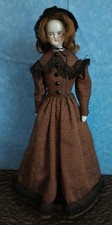 Rare Biedermeir Style China Head Doll circa 1848 15"