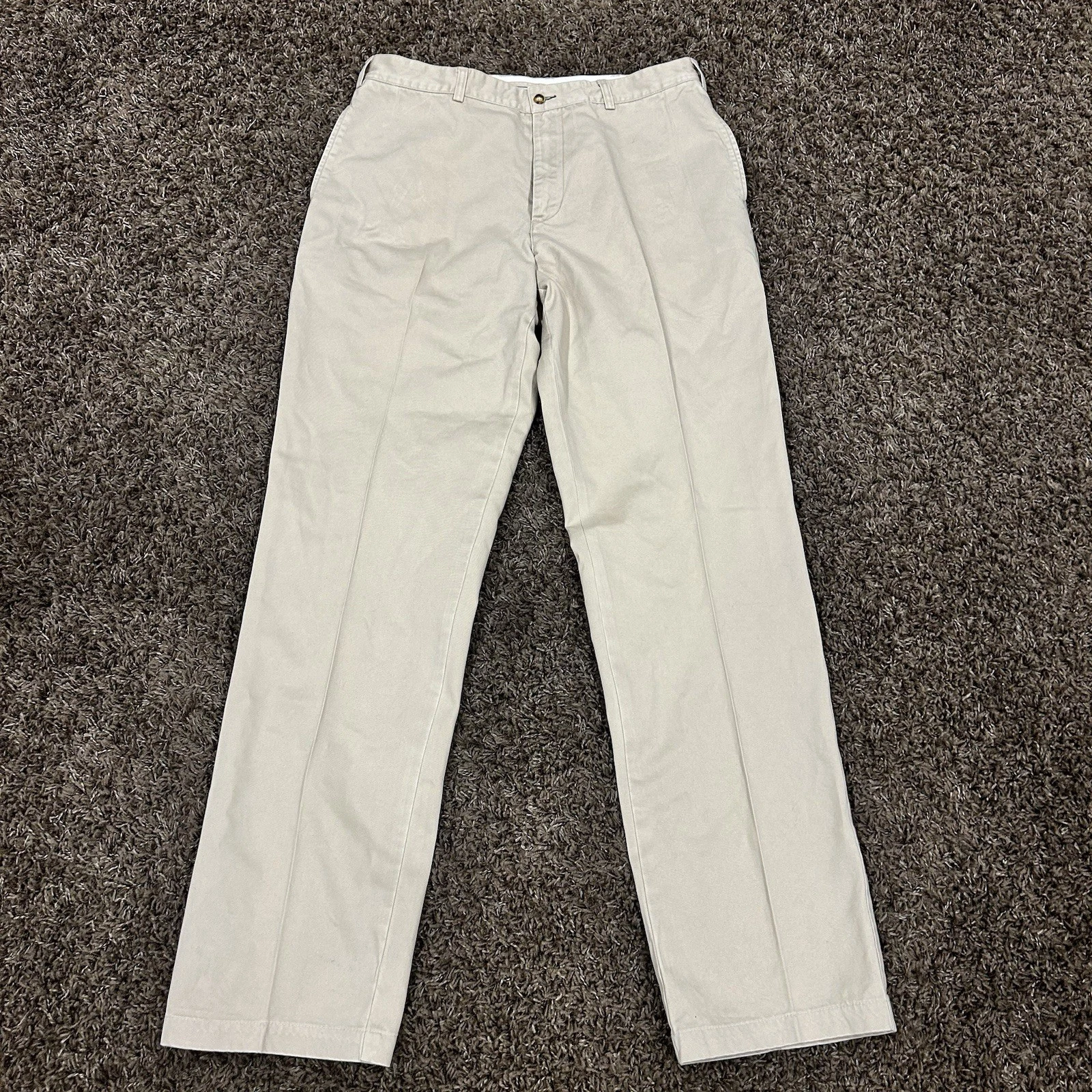 Orvis Men’s 36 waist Tan Khaki flat front chino Fishing Gorpcore Outdoors Pants