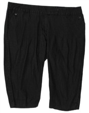 Marks & Spencer Damen Autograph Chino Shorts UK 20 2XL W40 Grau Baumwolle BG10