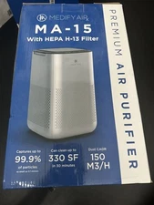 Medify Air MA-15 AIR PURIFIER with HEPA H-13 Filter - Silver