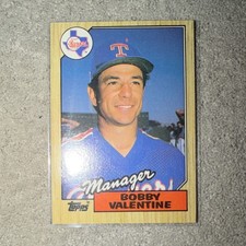 1987 Topps - Bobby Valentine #118 Manager Texas Rangers Baseball Trading Card