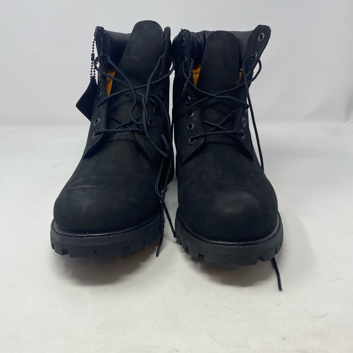 Timberland Premium 6 Inch Rubber Toe Boots Mens 10 Blackout Nubuck Leather WP Men main image 4