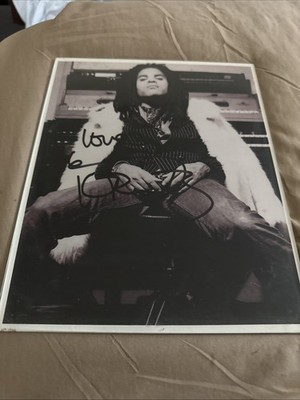 Lenny Kravitz Signed Original 1989 Virgin Records Press Photo  Let Love Rule Era