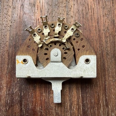 Vintage NOS CRL 1453 3-Way Unique Guitar Project Spring Back Effect Switch