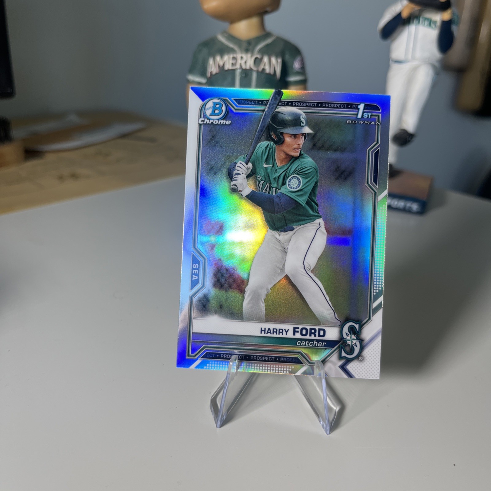 2021 Bowman Draft Chrome HARRY FORD 1st Rookie RC Refractor #BDC-1 Mariners