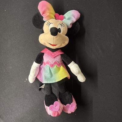 Just Play Disney Junior Sparkle & Sing Minnie Mouse 13'' Plush With Light Up Bow