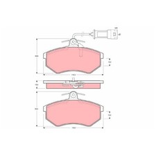 Satz Bremsbeläge Bremsklötze vorne für Audi Quattro 85 | 24648373