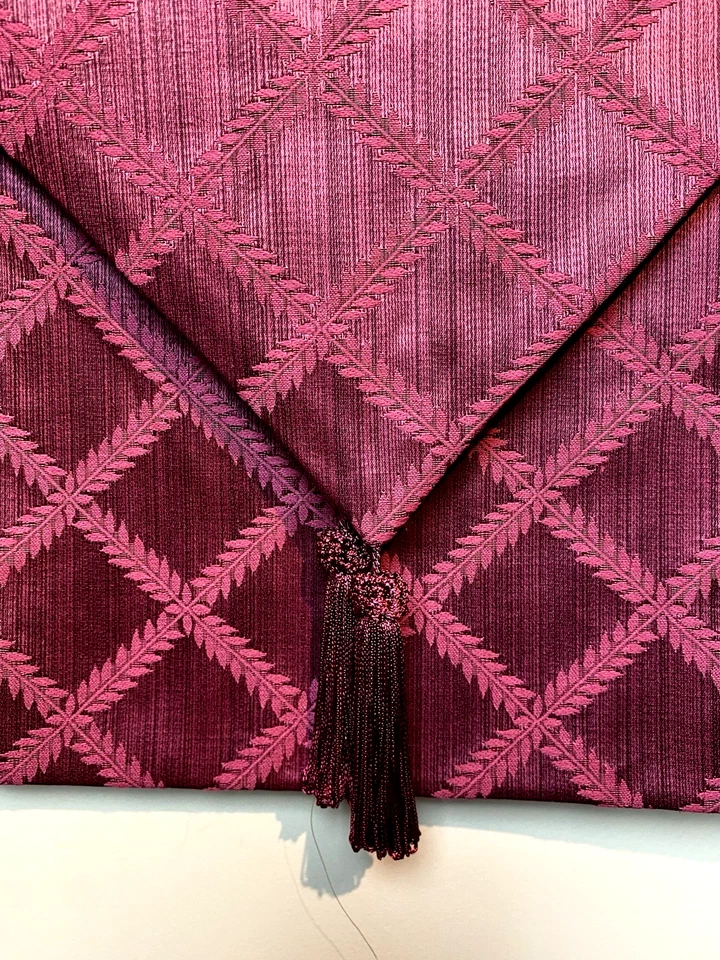 Lenox Laurel Leaf Cranberry Color Table Runner 14” X 90” New Never Used Elegant - Image 2 of 4