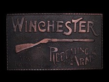 NB01102 NOS VINTAGE 1970s  WINCHESTER REPEATING ARMS  GUN BELT BUCKLE