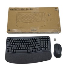 Logitech Wave Keys MK670 Combo Wireless Ergonomic Keyboard w M550L Mouse