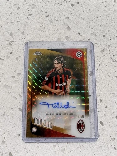 Paolo Maldini /50 Legends Autograph Auto CLA-PM - 2025-26 TOPPS Chrome UCC
