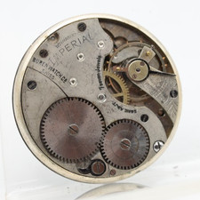 BUREN IMPERIAL SWISS 7j POCKET WATCH MOVEMENT 39.5mm FOR REPAIR HF 