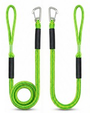2Pack 4 FT Bungee Dock Lines with 316 Stainless Clips, Shock-Absorbing Elasti...