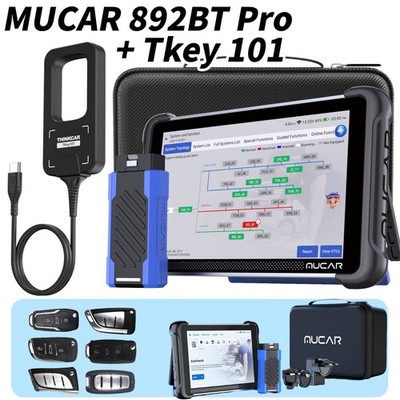 MUCAR 892BT PRO+Tkey 101 Key Programming Tool Topology Mapping J2534 Protocol