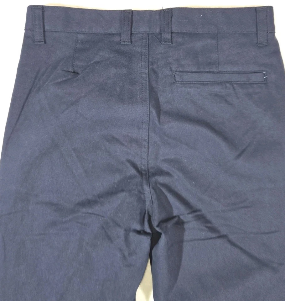 Pantalones ajustados azules talla 14 azul marino antiguo cintura ajustable para niños Foto 4 de 4