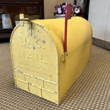 Vintage HUGE Primitive US Mailbox Galvanized ...