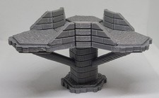 1 4 Tile 3d Printed Bridge Intersection  1 Pillar For Heroscape Like Stone.