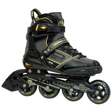 Roller Derby Q60 Mens Size 9 Aerio Inline Skates Black/Yellow