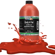 Pouring Masters Havana Red 32oz (Quart) Bottle Water-Based Acrylic Pouring Paint