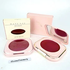 Vintage Mary Kay CREAM BLUSH -Pick Your Color + Add A Retro Pink Compact Classic