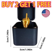 Middle Finger in A Box Funny Surprise Box Pop Up Novelty Fun Festival US