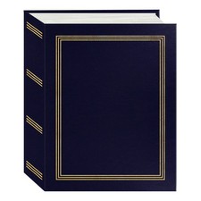 Mini-Max Photo 100 Pocket 4x6 Photo Album, Navy Blue