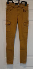 Girls Legendary Status Khaki Uniform Denim Cargo Slim Fit Pants Sz 20