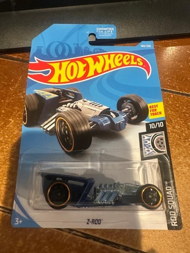 2019 Hot Wheels Rod Squad Z-Rod Blue #166