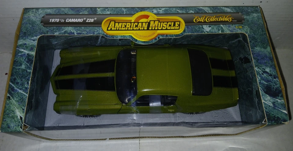 Ertl 1:18 1970 1/2 Chevy Camaro Z28 Green Chevrolet Z-28 #7128 American Muscle - Image 2 of 4