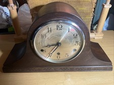 Antique Oak Cased Mantle Clock G & F Evans,Coventry,working,nice Chimes