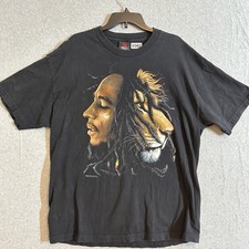 Bob Marley Jamaica Collection Lion Zion Rootswear Men's Size XL Reggae Graphic T