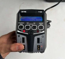 SKYRC T100 AC Lipo Battery Balance Charger Dual 5A 2X50W 2-4S RC Car Charger
