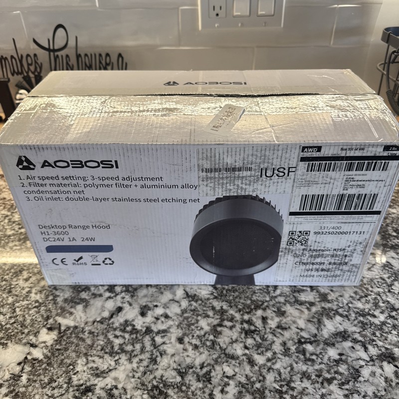 Aaobosi Desktop Range Hood H1-3600 DC24V 1A