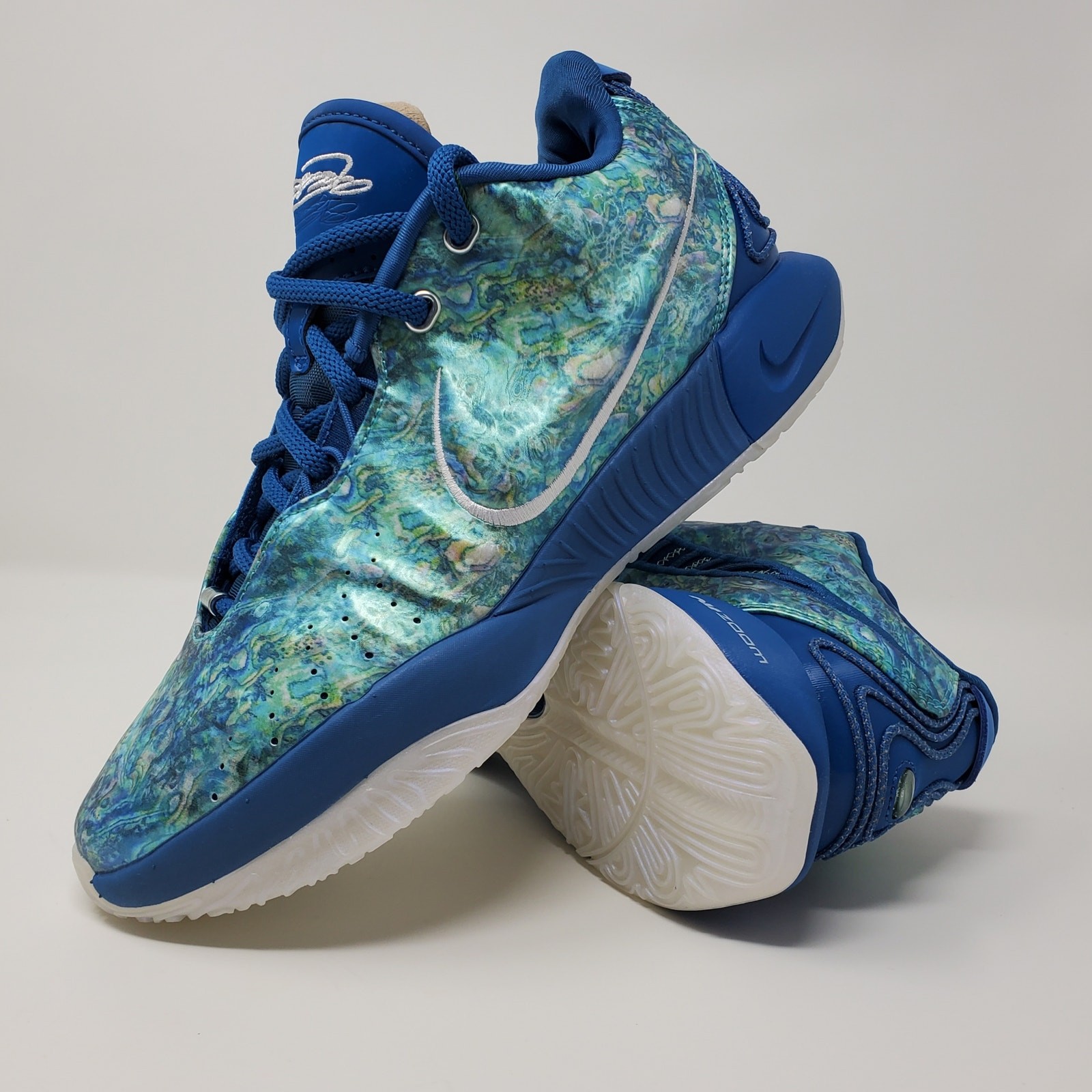 Nike Lebron 21 Abalone Industrial Blue Basketball FN0708-400 Men's Size 7