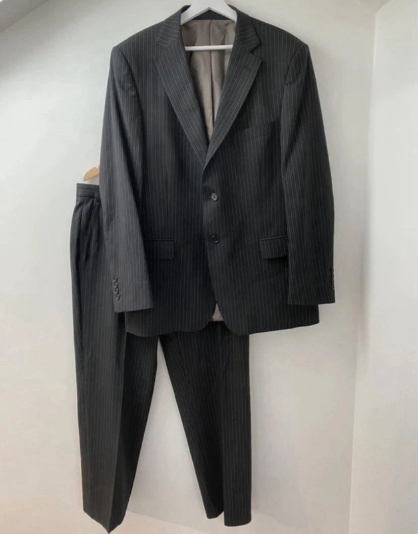 Polyester Single-Breasted Striped Suits & Tailoring for Men for