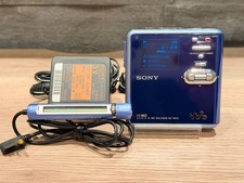 Sony MZ-RH10 Hi-MD Walkman Minidisc Recorder Player navy with Remote Japan Used