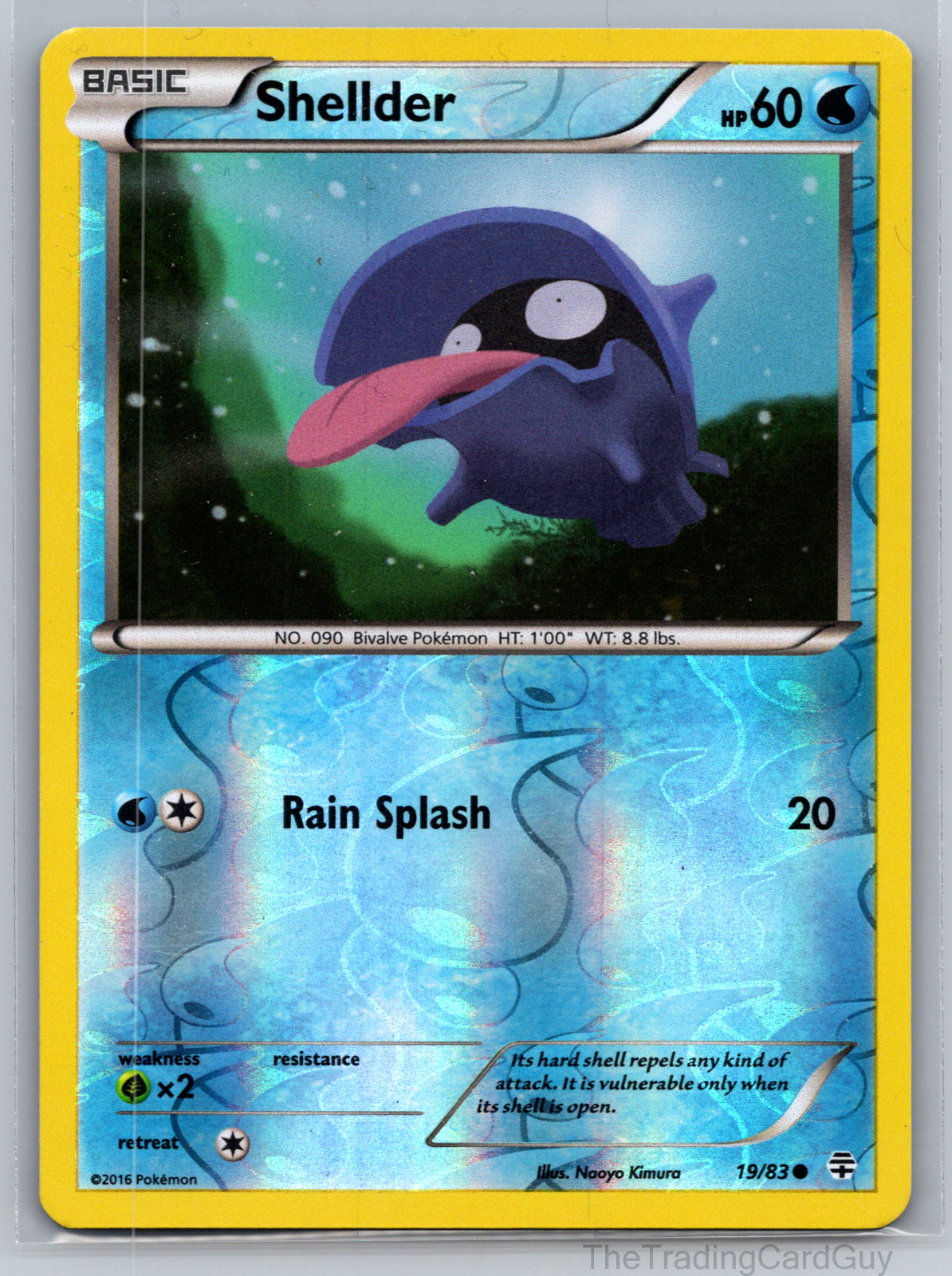 Pokémon TCG | Generations | Shellder | 19/83 | Reverse Holo | LP