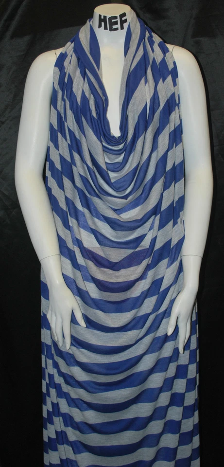 Tejido de punto de poliéster reciclado Tencel tejido teñido con hilo rayas ecológicas 5 oz Foto 2 de 4